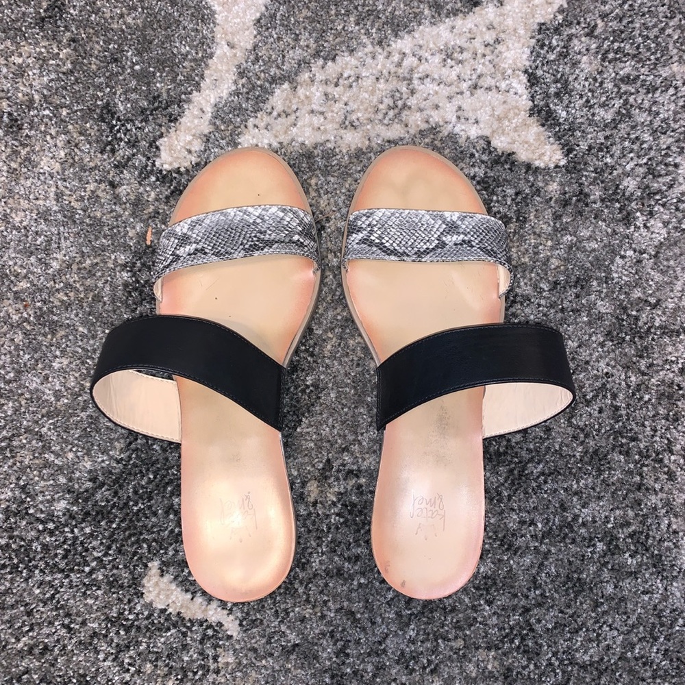 Sandals.